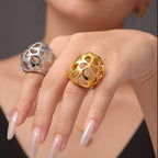 Stainless Steel Cutout Ring - Delanoir