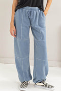 HYFVE Stitched Design Drawstring Sweatpants - Delanoir