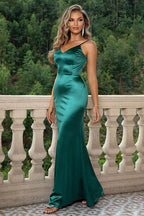 Strappy Backless Maxi Dress - Delanoir
