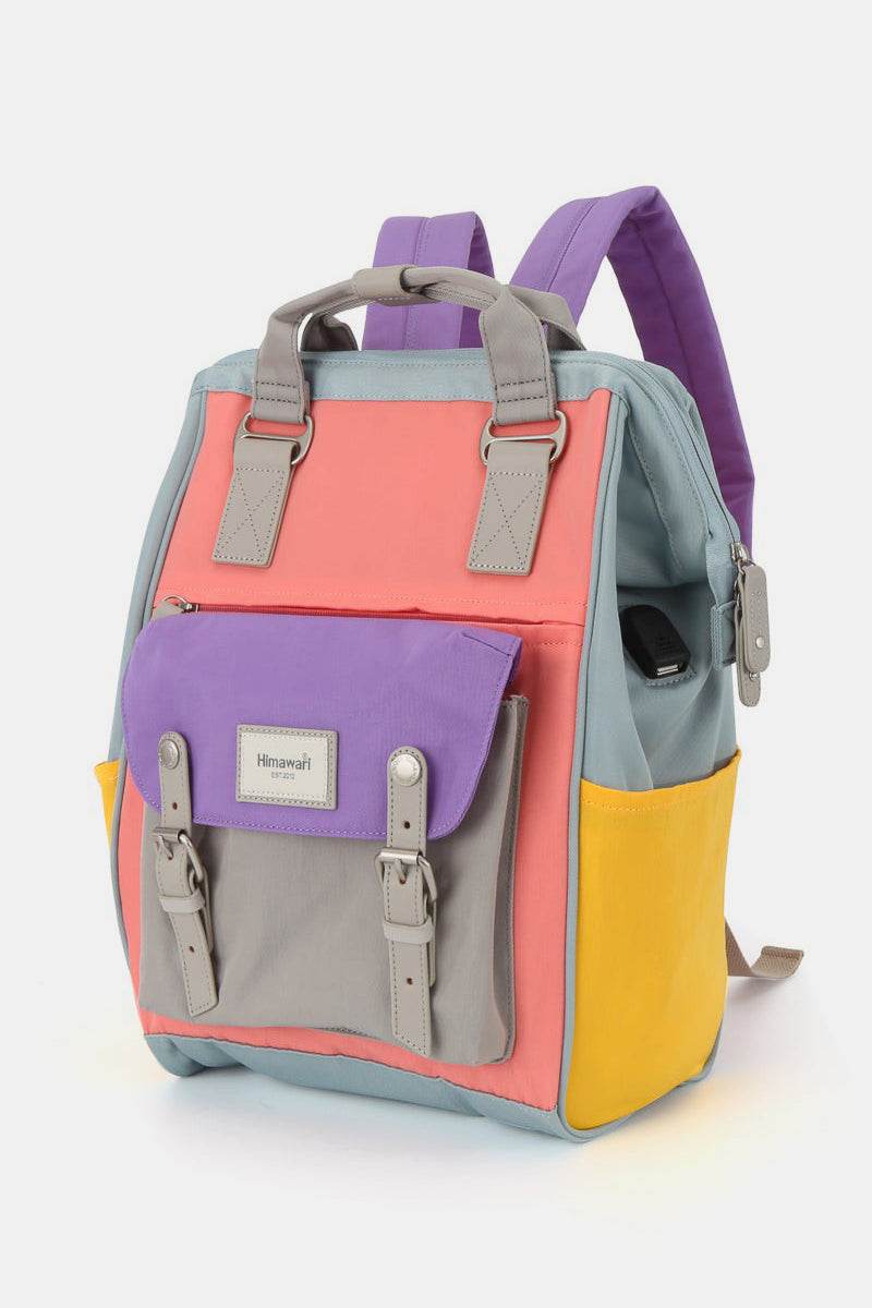 Himawari Waterproof Nylon Backpack Bag with Handles - Delanoir