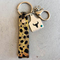 Genuine Leather Alloy Keychain - Delanoir