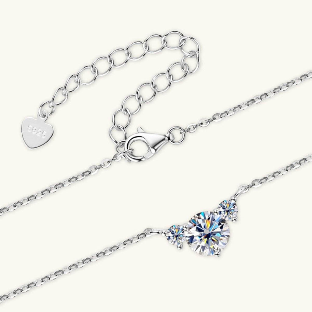 1.2 Carat Moissanite 925 Sterling Silver Necklace - Delanoir