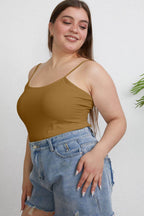 Basic Bae Full Size Round Neck Slim Cami - Delanoir