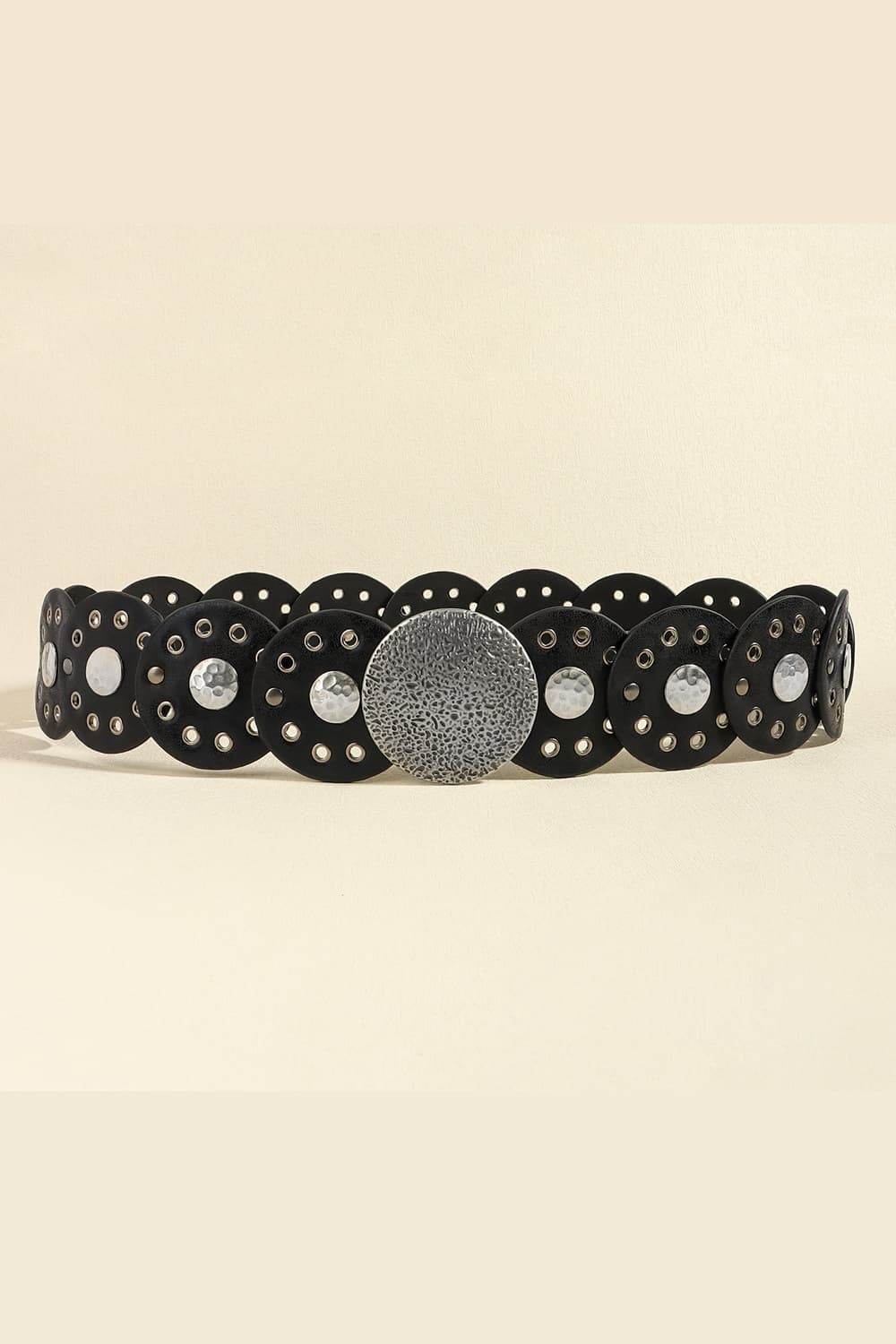Round Shape PU Leather Belt - Delanoir