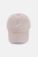 Zenana Washed Embroidered City Baseball Cap - Delanoir