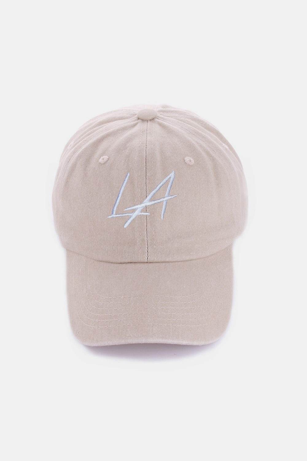 Zenana Washed Embroidered City Baseball Cap - Delanoir