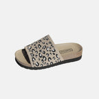 Leopard Open Toe Sandals - Delanoir