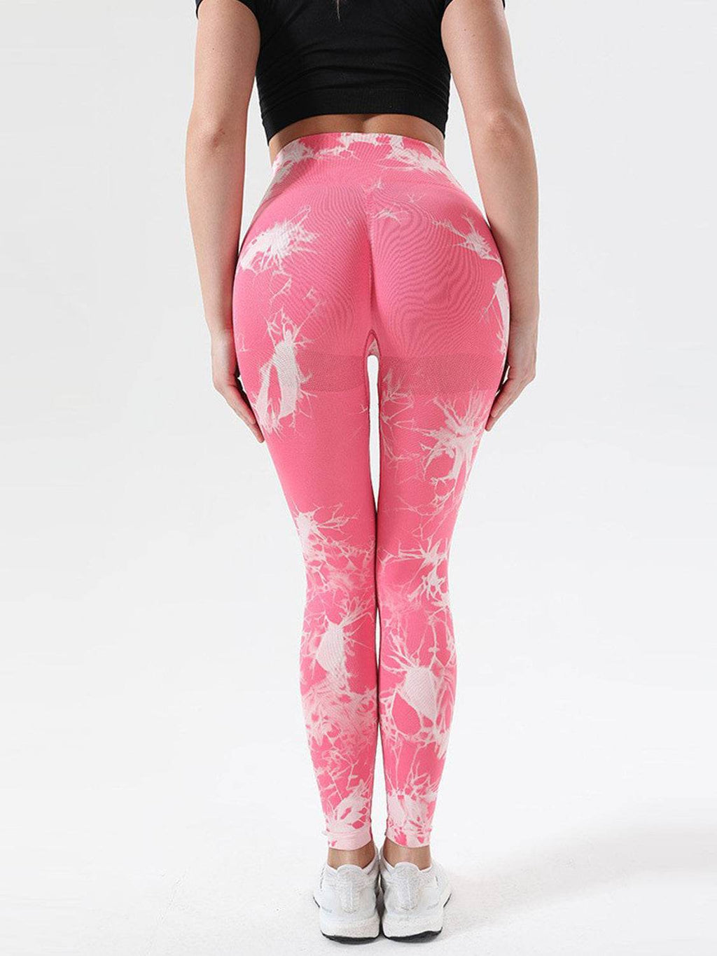 Tie-Dye High Waist Active Leggings - Delanoir