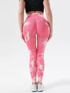 Tie-Dye High Waist Active Leggings - Delanoir