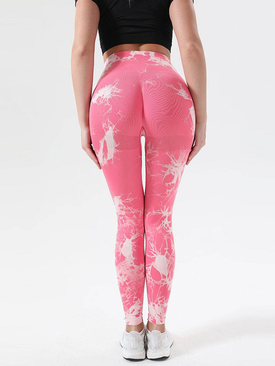 Tie-Dye High Waist Active Leggings - Delanoir