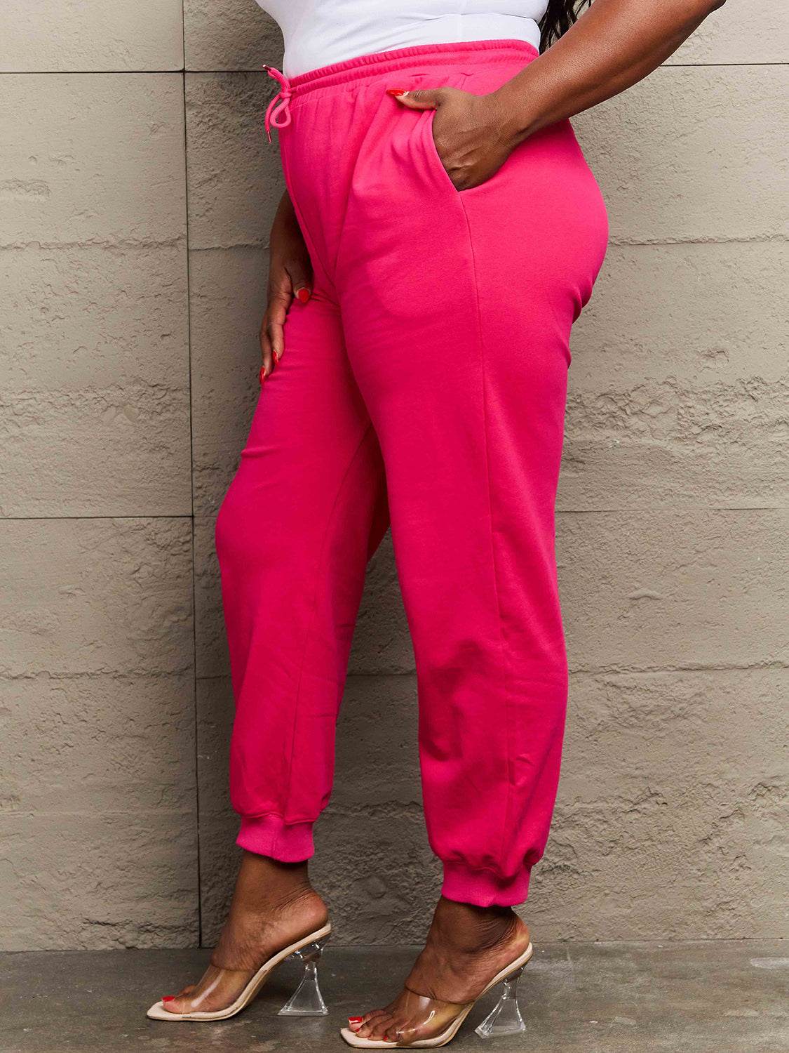 Simply Love Full Size Drawstring Sweatpants - Delanoir