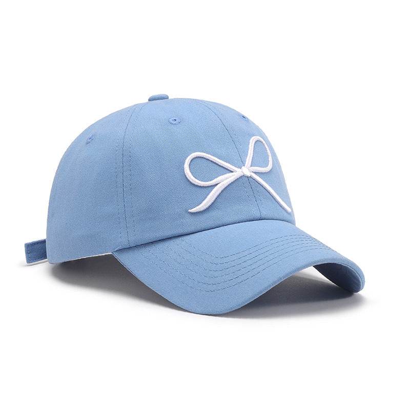 Bow Embroidered Cotton Baseball Cap - Delanoir