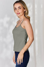 Basic Bae Full Size Round Neck Slim Cami - Delanoir