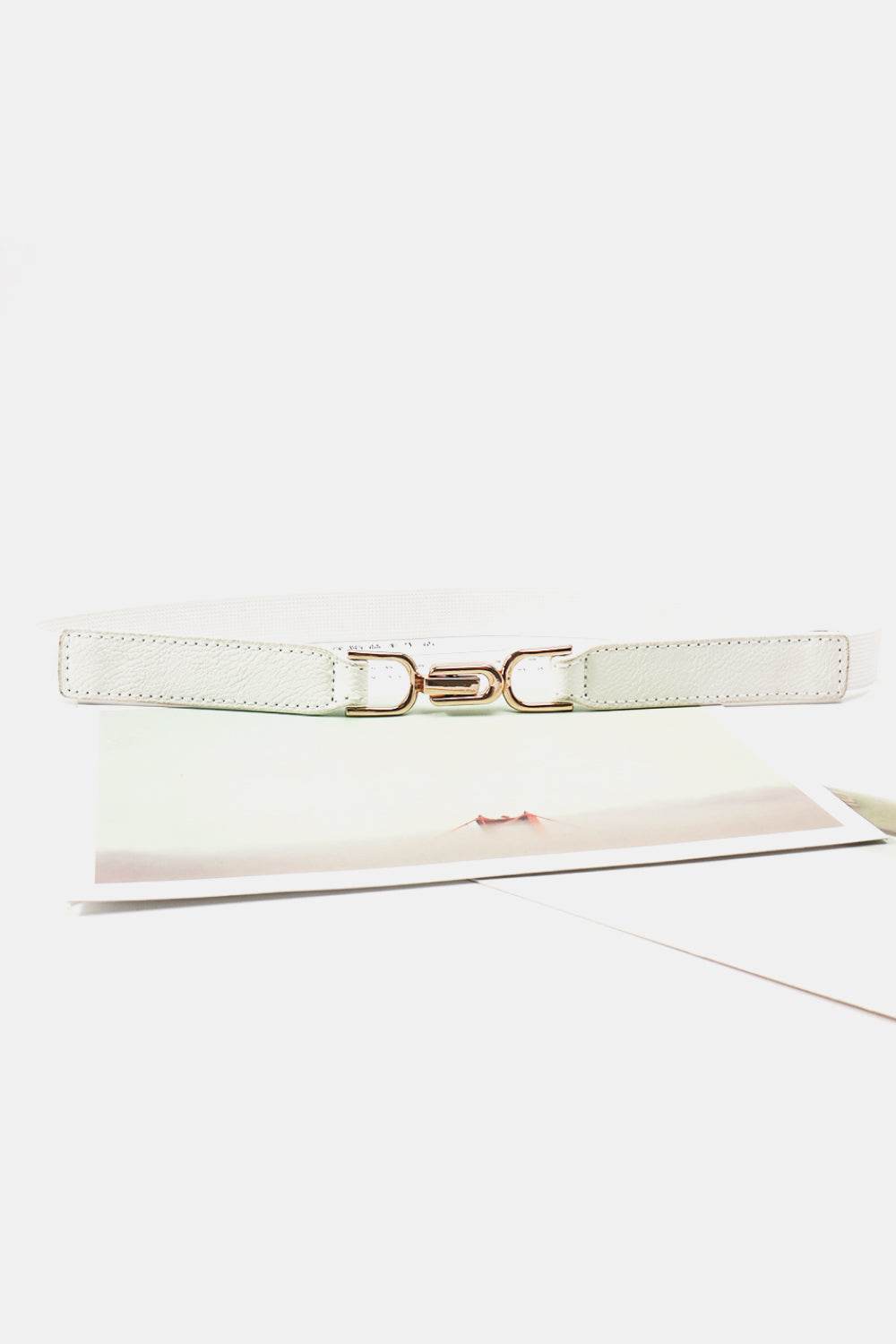 Alloy Buckle Elastic Belt - Delanoir