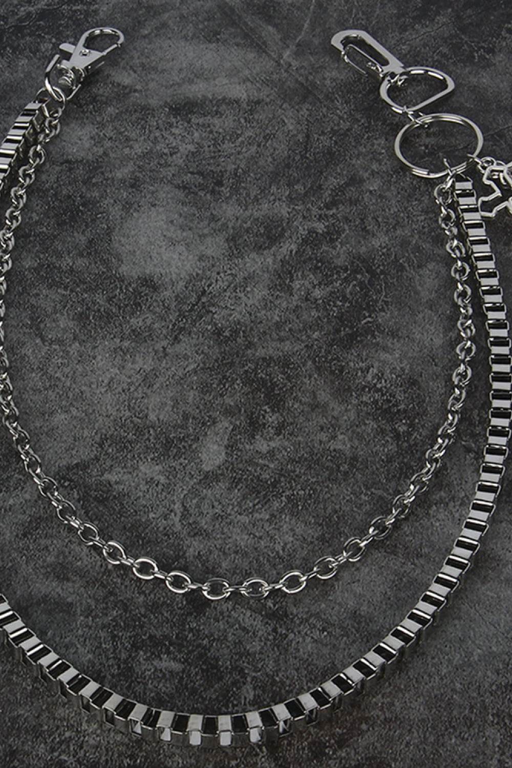 Double-Layered Cross Waist Chain - Delanoir