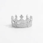 Crown Shape Zircon 925 Sterling Silver Ring - Delanoir