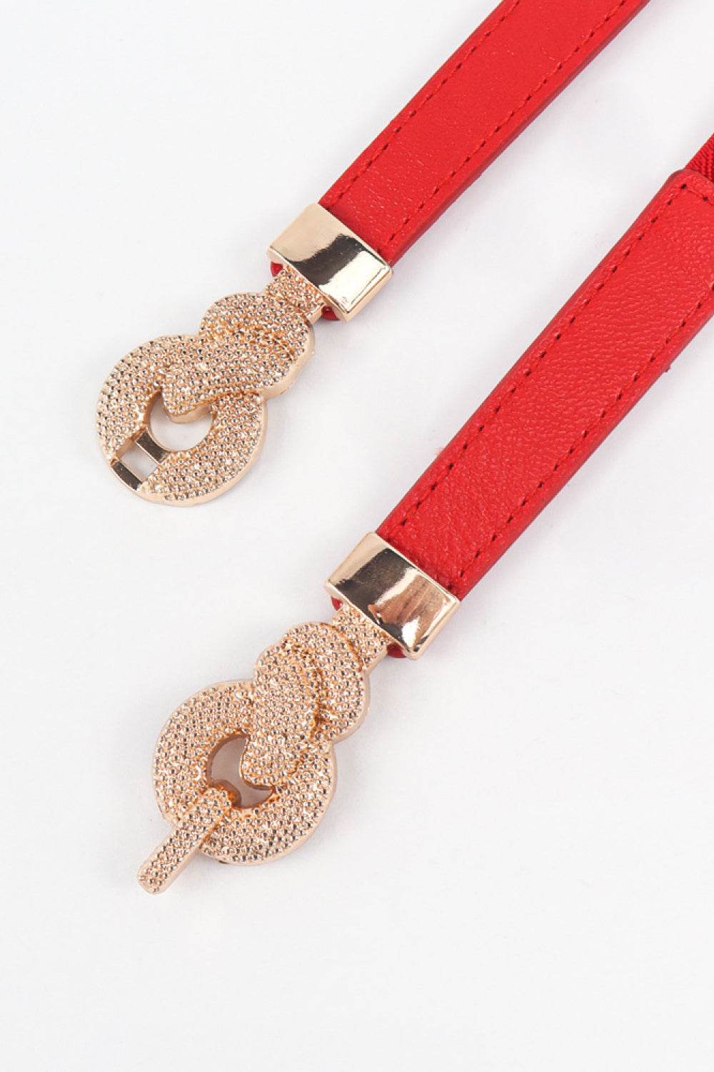Zinc Alloy Buckle PU Leather Belt - Delanoir