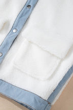 Contrast Trim Snap Down Jacket - Delanoir