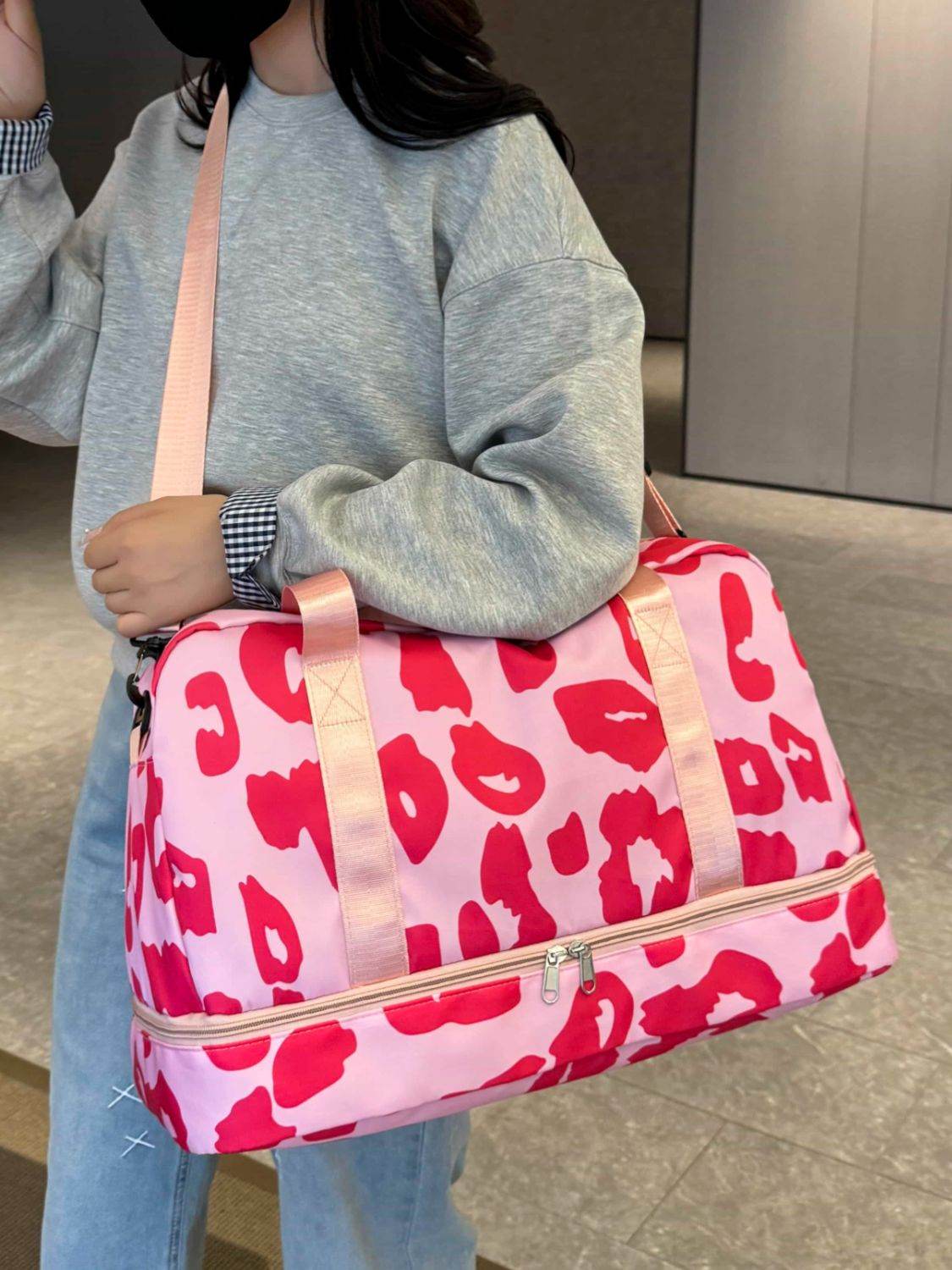 Oxford Cloth Leopard Travel Bag - Delanoir