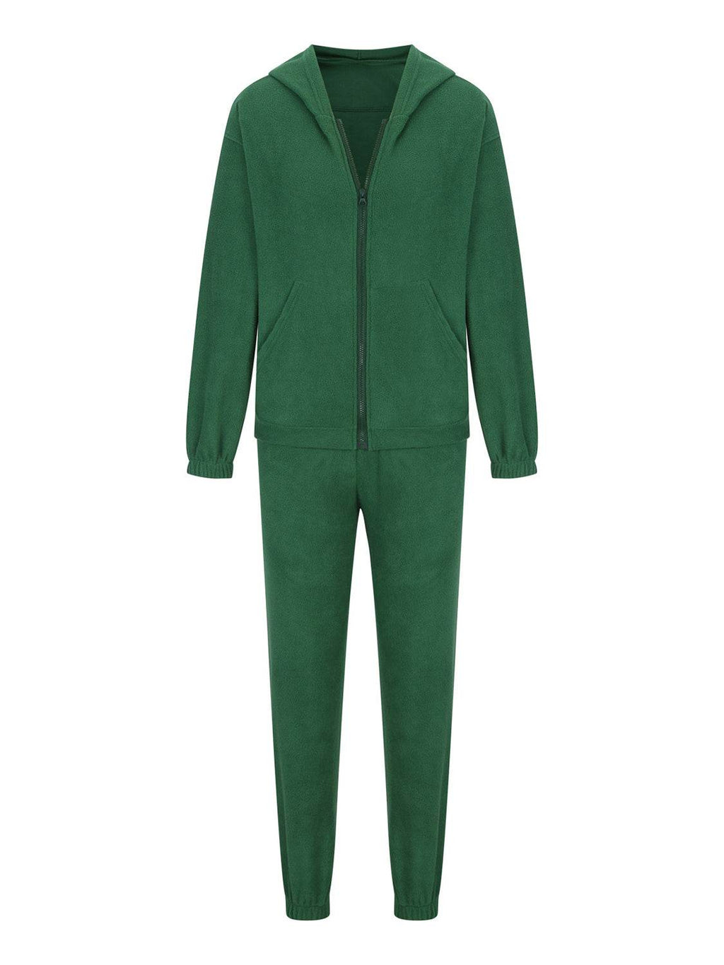 Zip Up Long Sleeve Hoodie and Joggers Set - Delanoir