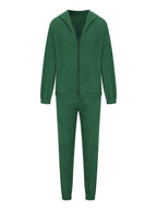 Zip Up Long Sleeve Hoodie and Joggers Set - Delanoir