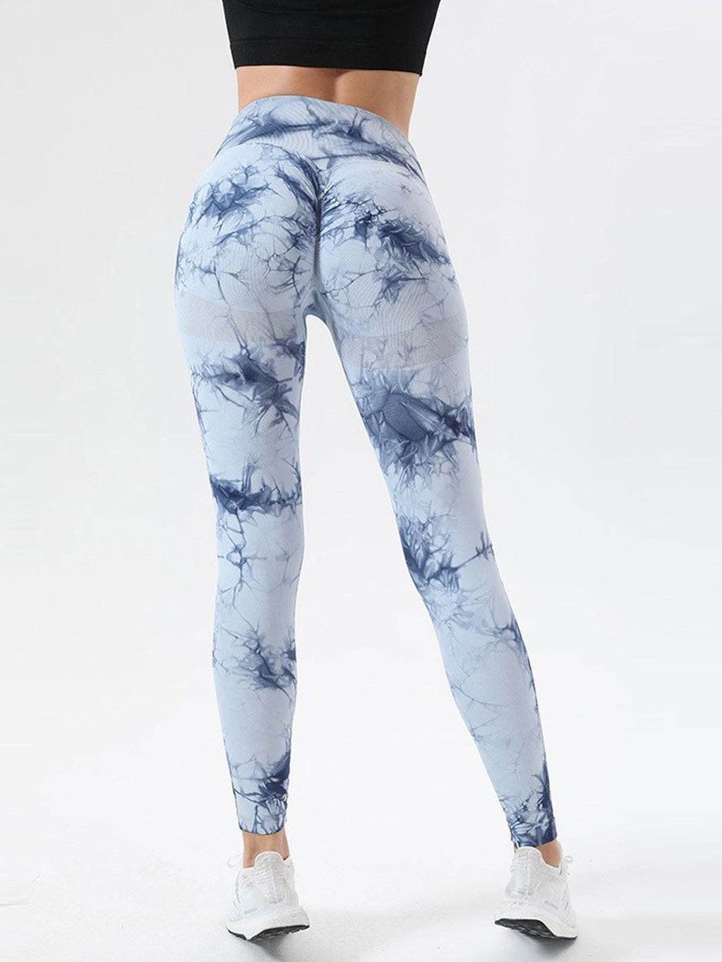 Tie-Dye High Waist Active Leggings - Delanoir