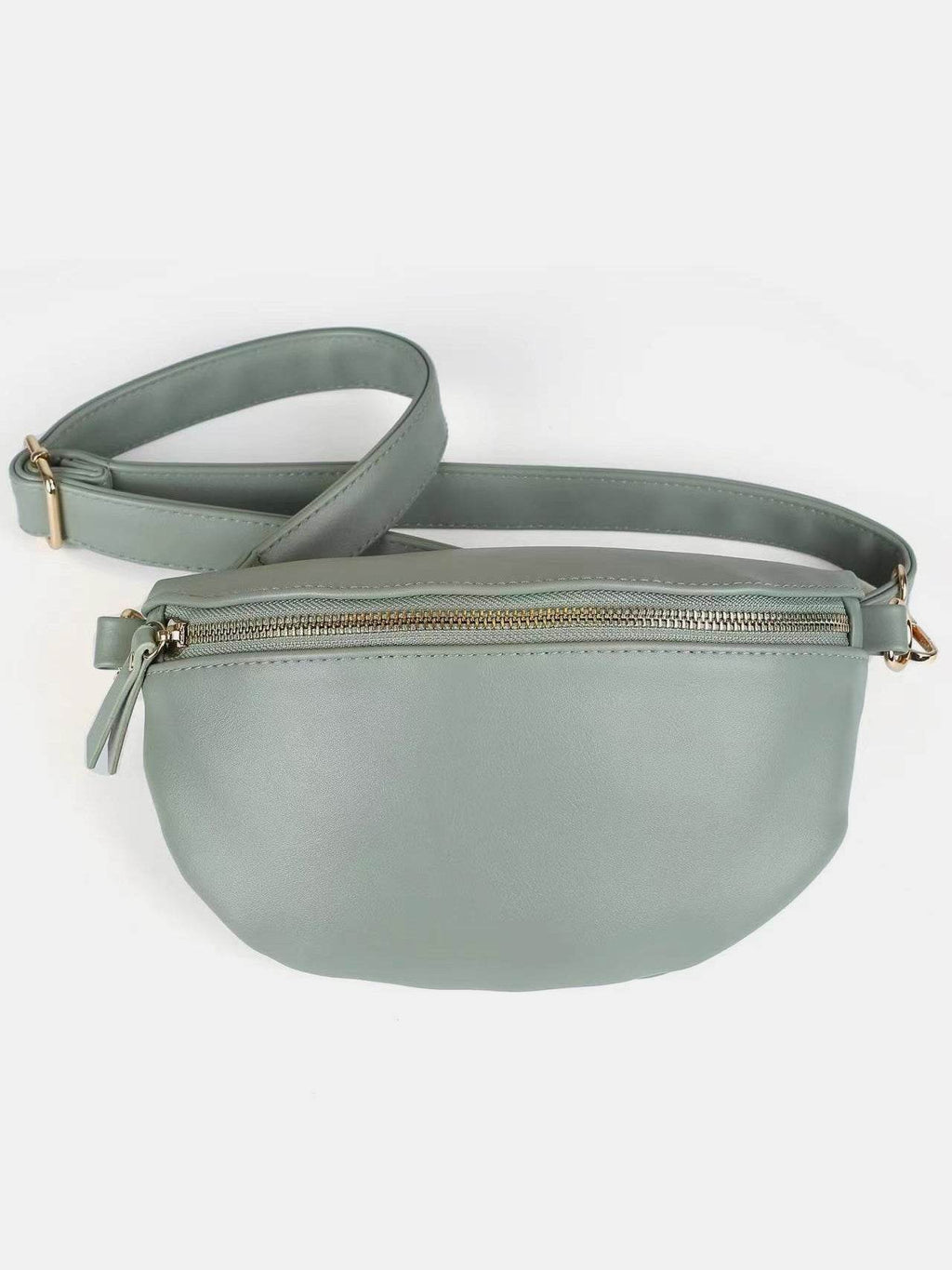 PU Leather Adjustable Strap Crossbody Bag - Delanoir