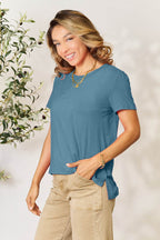 Basic Bae Full Size Round Neck Short Sleeve T-Shirt - Delanoir