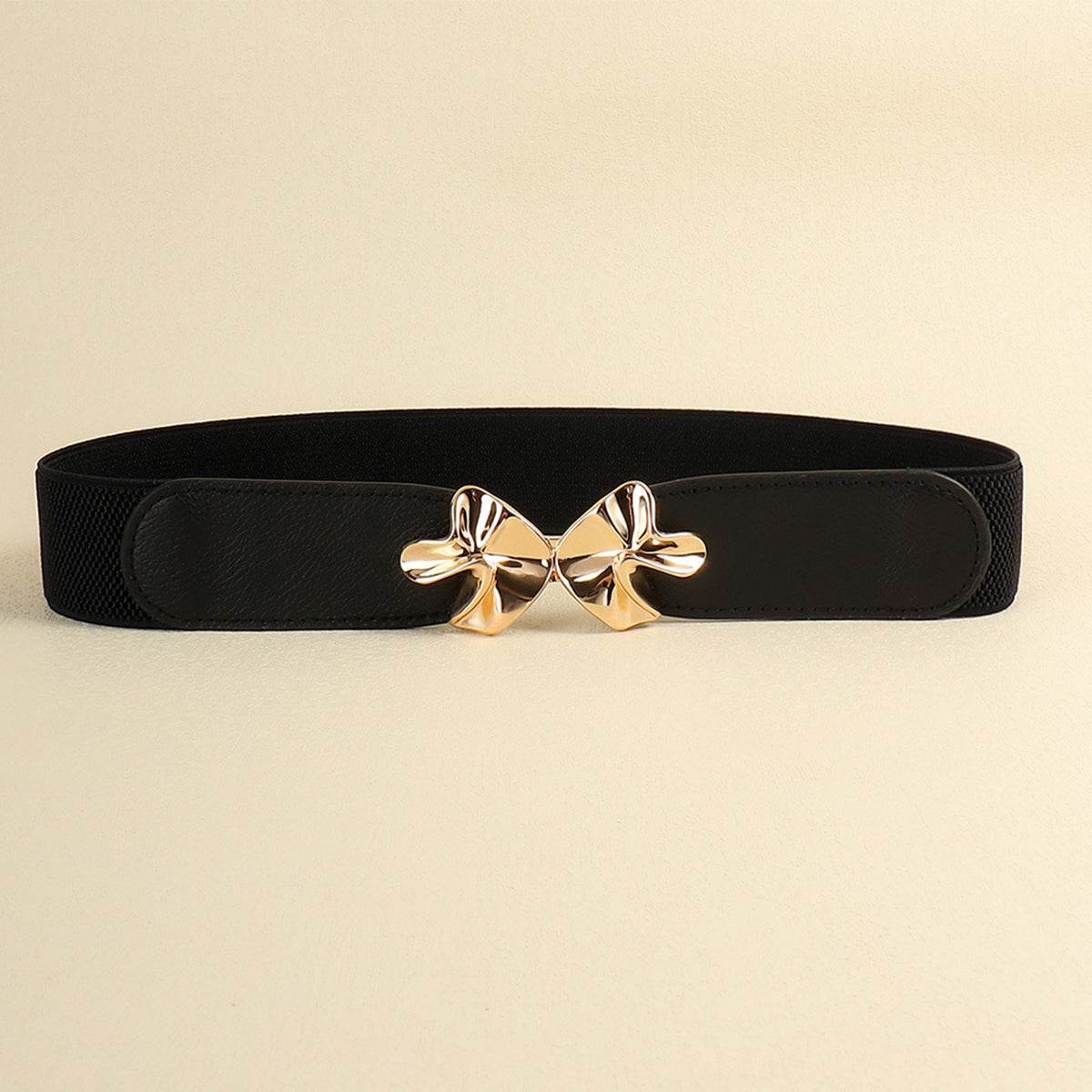 Alloy Buckle Elastic Belt - Delanoir