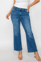 bytos Full Size Cat's Whiskers Mid Rise Ankle Jeans - Delanoir