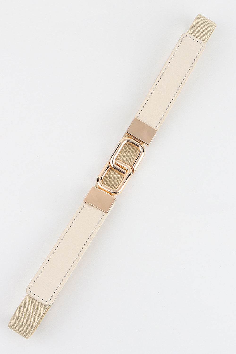 Geometric Double Buckle Elastic Belt - Delanoir