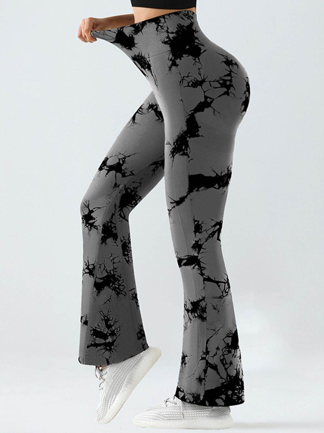 Tie-Dye High Waist Active Leggings - Delanoir