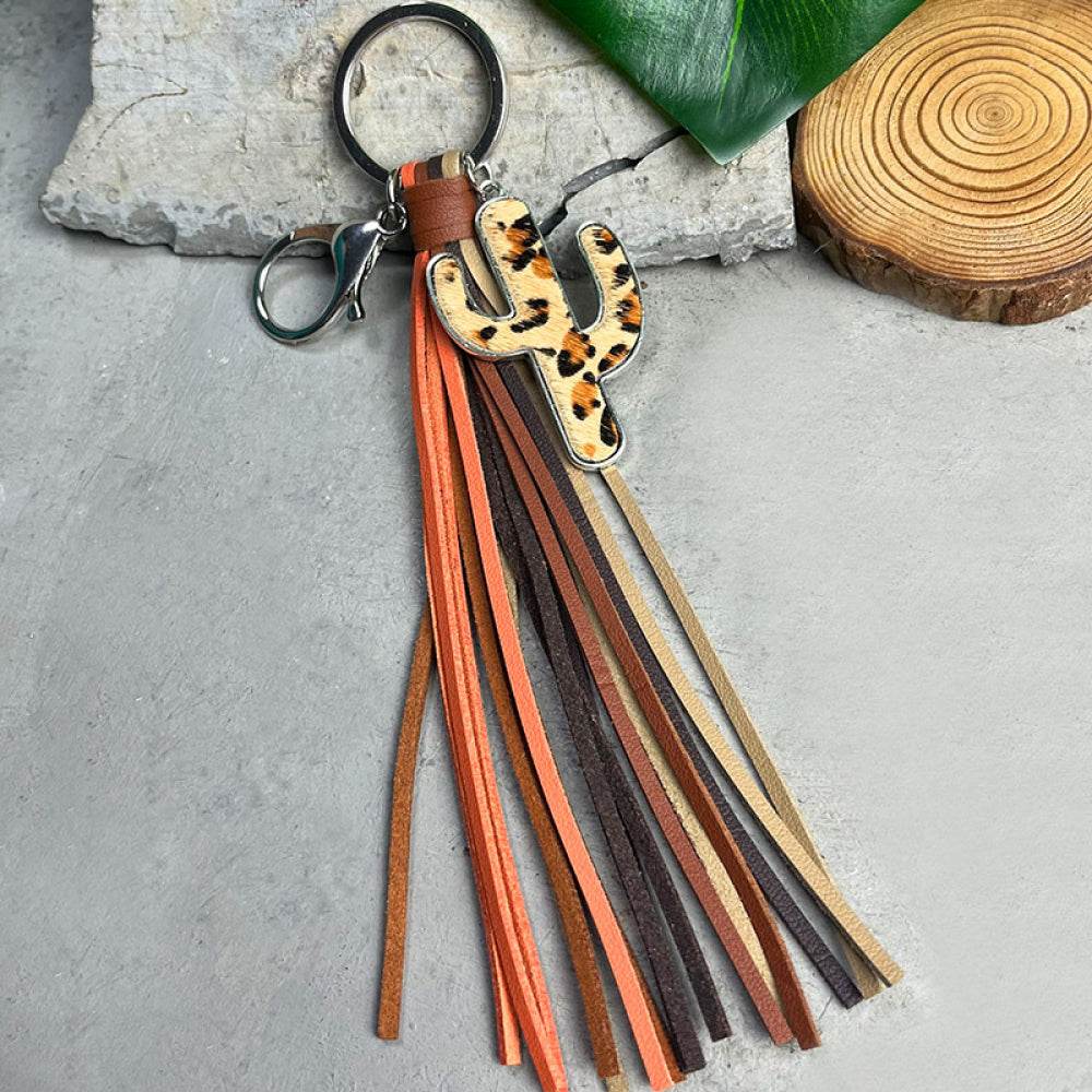 Cactus Keychain with Tassel - Delanoir