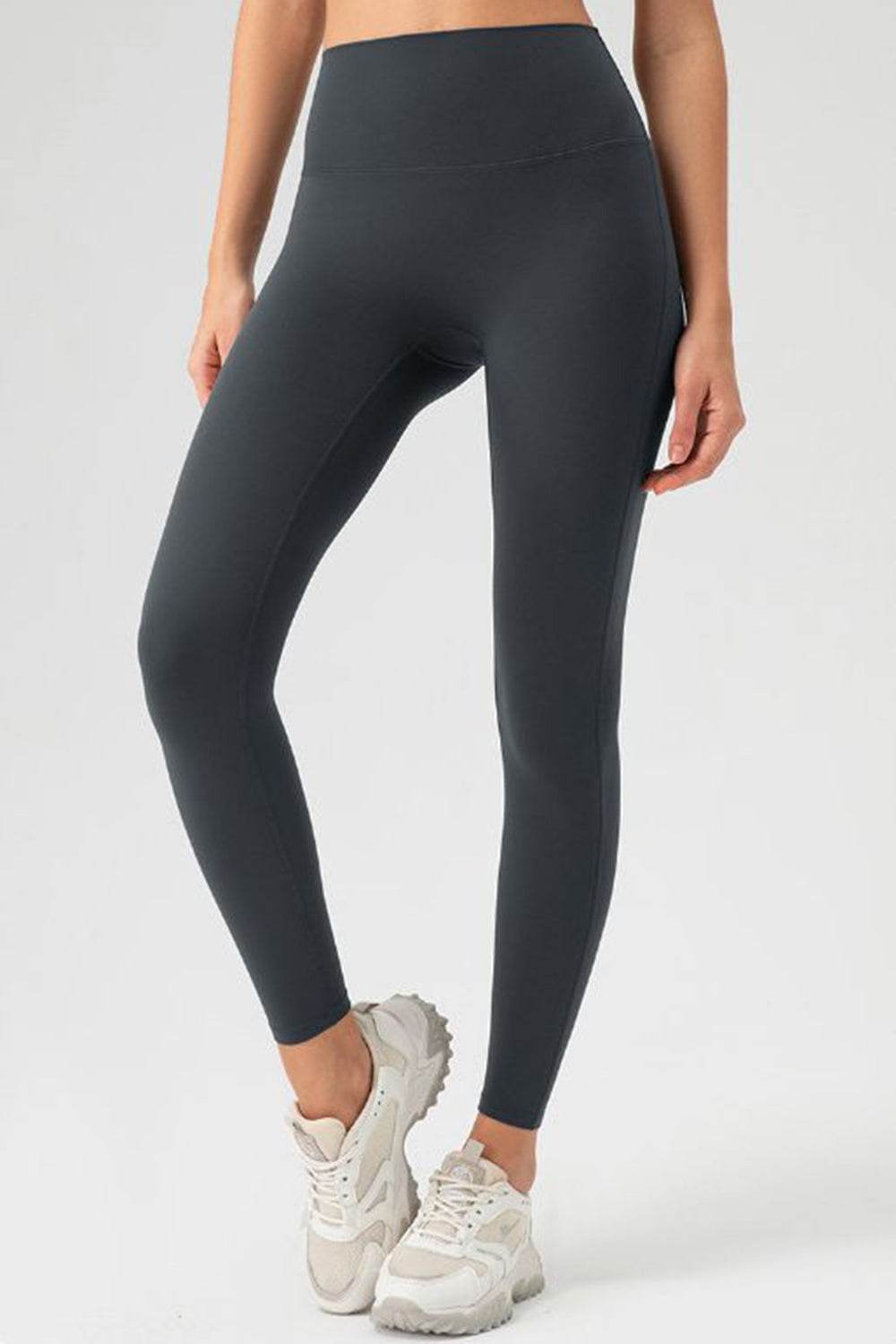 High Waist Skinny Active Pants - Delanoir