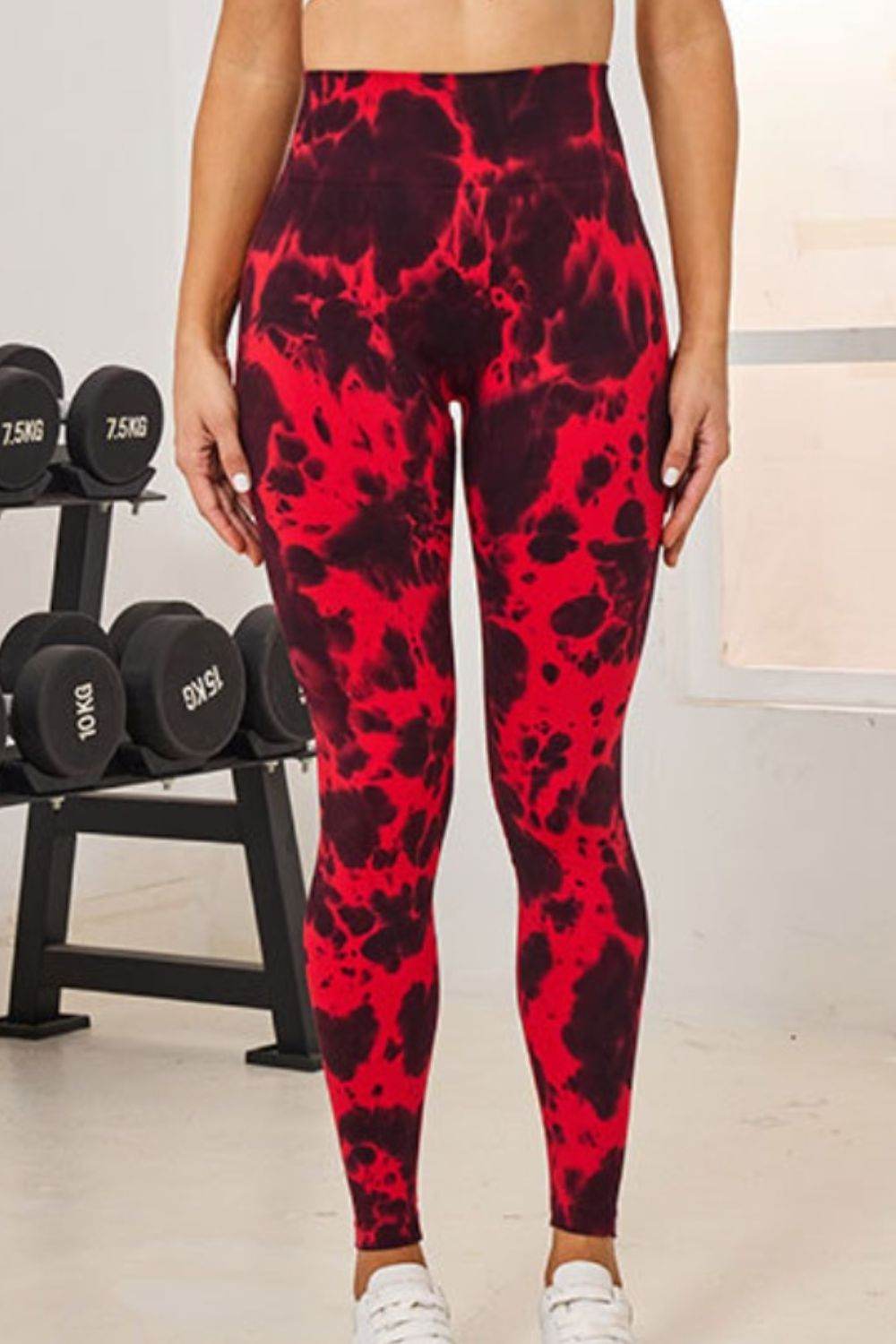 Tie-Dye High Waist Active Leggings - Delanoir