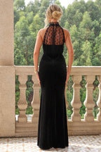 Lace Detail Sleeveless Maxi Dress - Delanoir