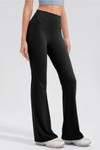 High Waist Straight Active Pants - Delanoir