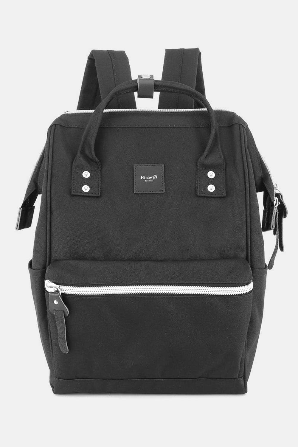 Himawari Water Resistant Canvas Backpack Bag with Side Pockets - Delanoir