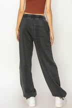 HYFVE Stitched Design Drawstring Sweatpants - Delanoir