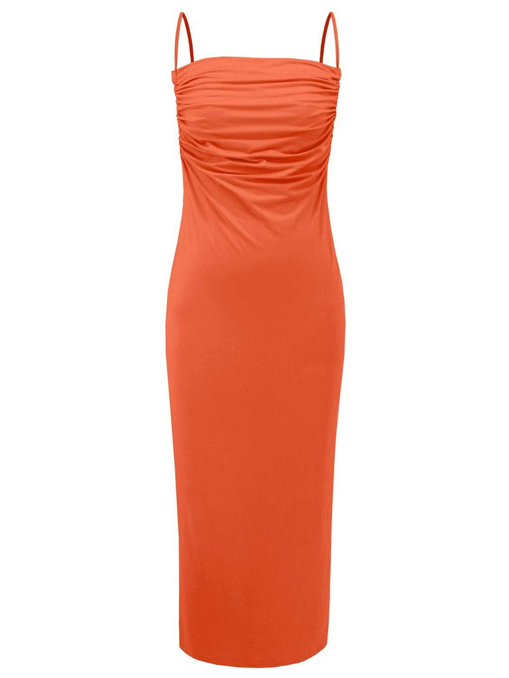 Backless Cowl Neck Sleeveless Cami Dress - Delanoir