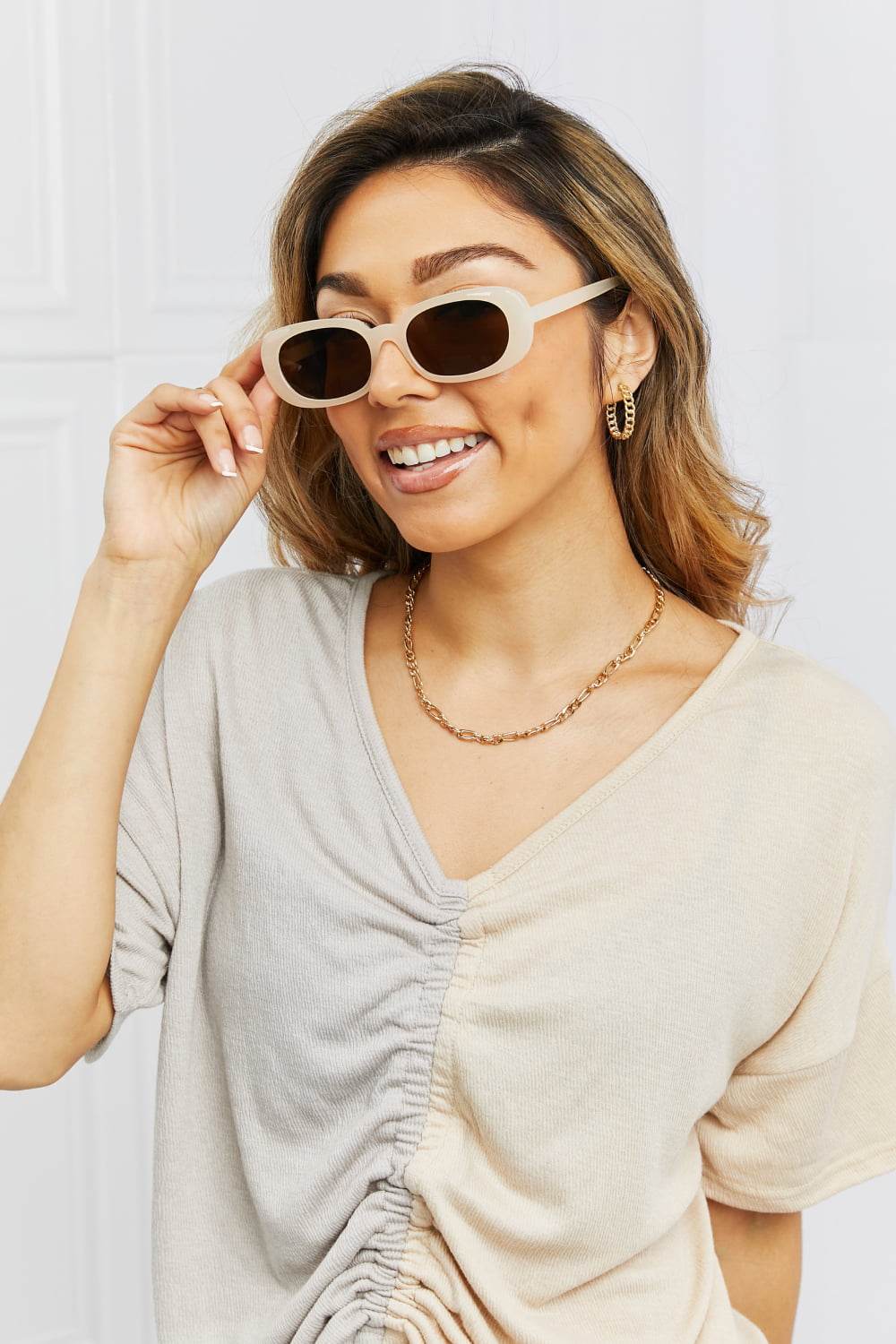 Oval Full Rim Sunglasses - Delanoir