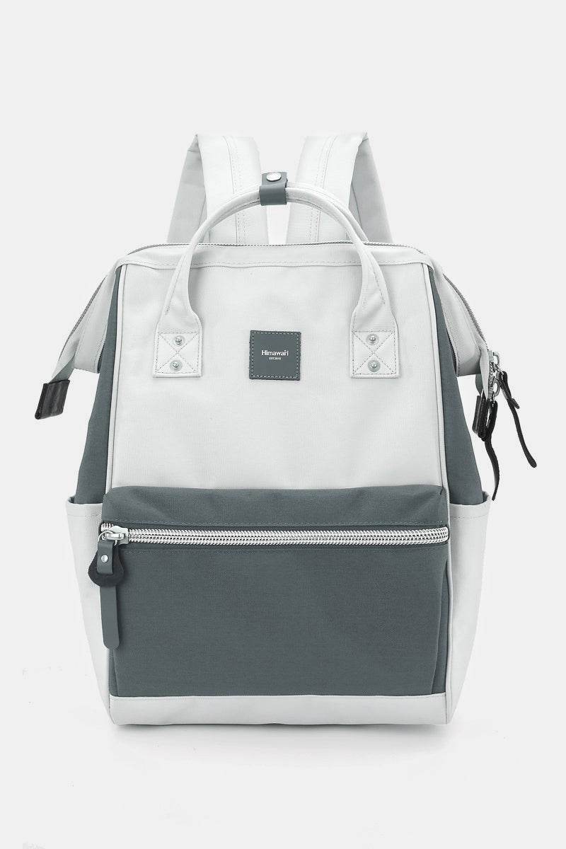Himawari Water Resistant Canvas Backpack Bag with Side Pockets - Delanoir