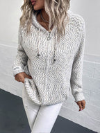 Zip-Up Hooded Sweater - Delanoir