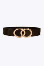 Zinc Alloy Buckle Elastic PU Belt - Delanoir