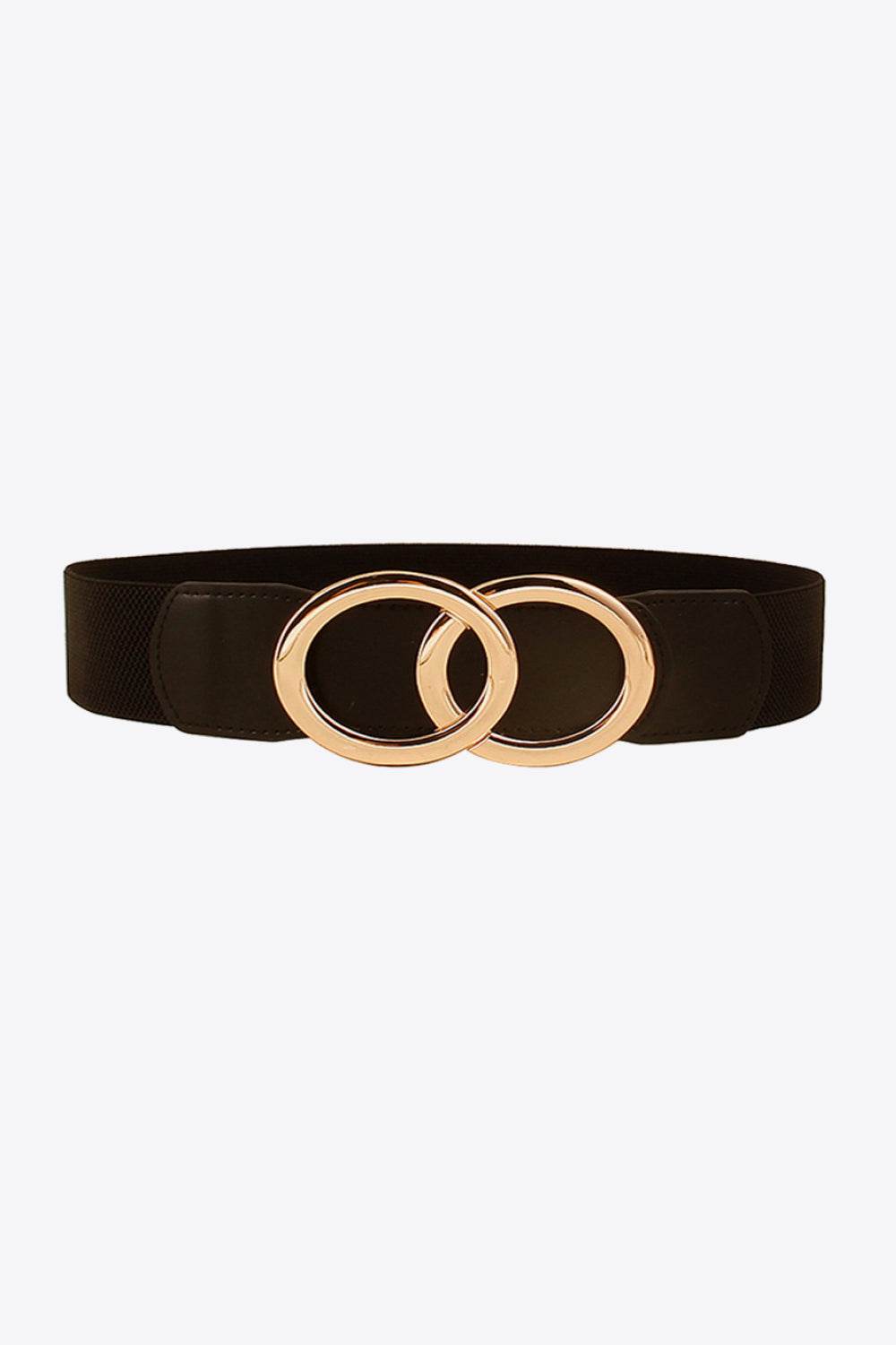 Zinc Alloy Buckle Elastic PU Belt - Delanoir