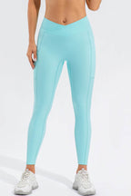 High Waist Active Leggings with Pockets - Delanoir