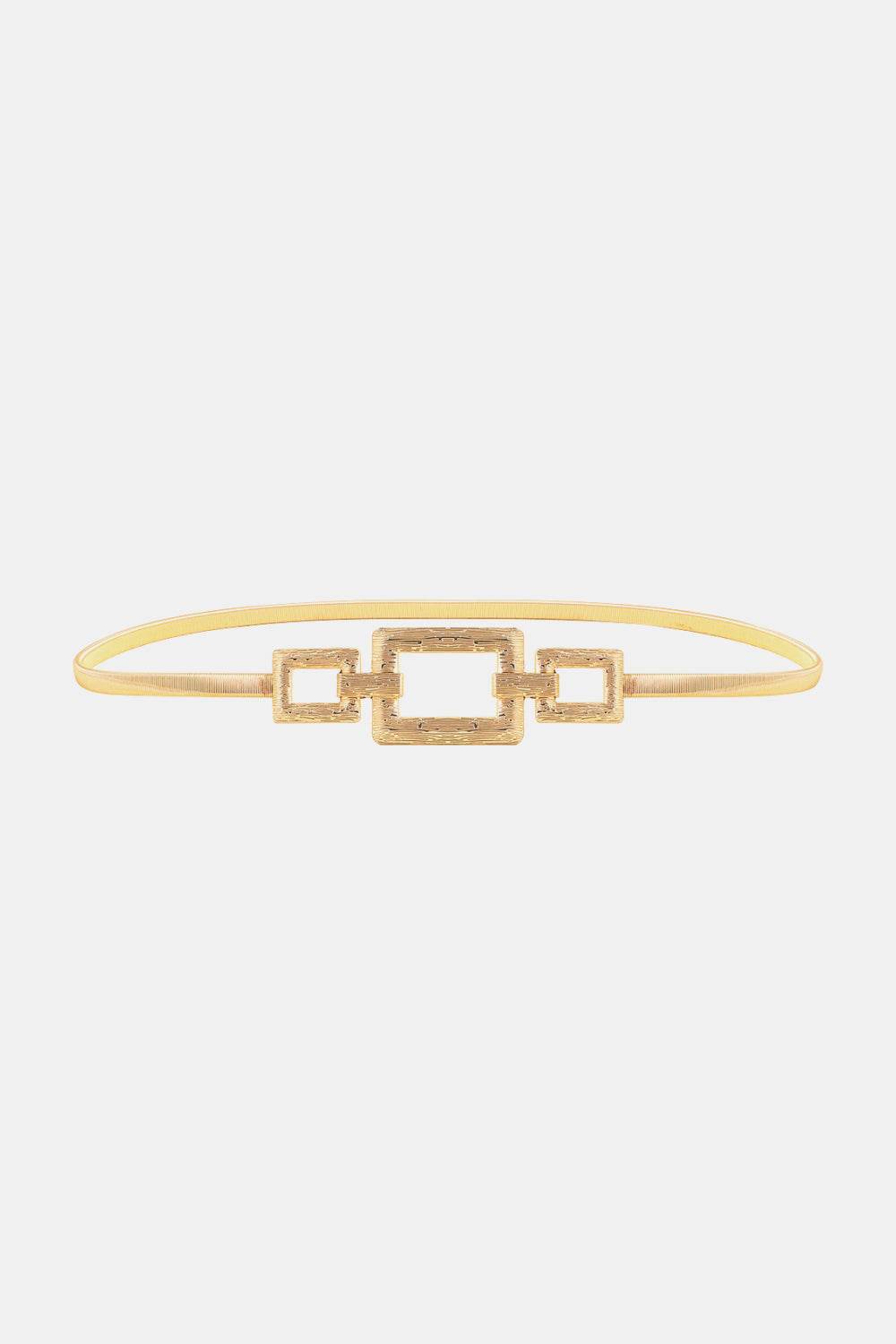 Square Shape Zinc Alloy Buckle Iron Belt - Delanoir