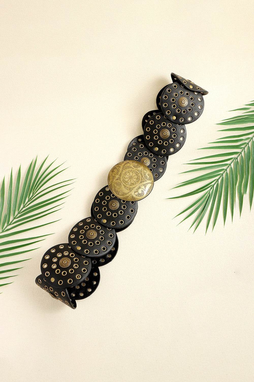 Vintage PU Leather Wide Belt - Delanoir