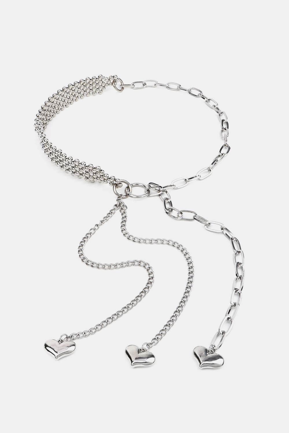 CCB Bead Heart Charm Belt - Delanoir