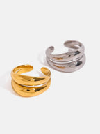 Stainless Steel Double-Layered Ring - Delanoir